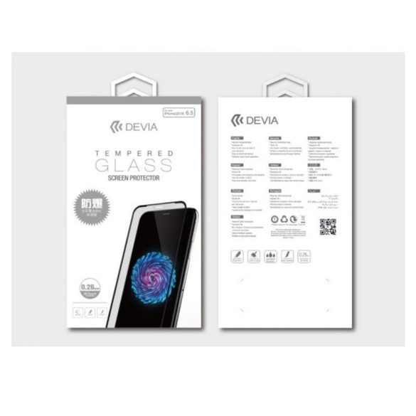 Devia iPhone 12 Pro Max (6,7") 3D kékfény szűrős fekete előlapi üvegfólia