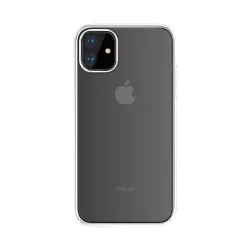   iPhone 12 Pro Max (6,7") kemény hátlap tok, TPU tok, átlátszó / ezüst keret, Devia Glimmer