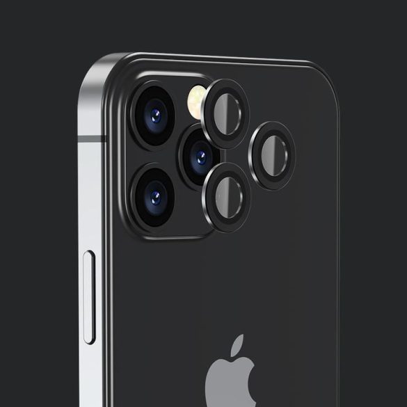 Devia iPhone 12 Mini (5,4") / iPhone 12 (6,1") kék kamera lencsevédő üvegfólia
