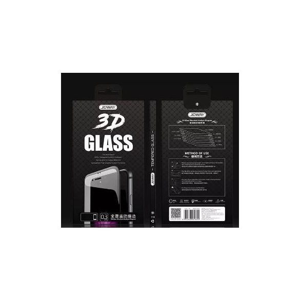 Joway BHM07 iPhone 6 6S Plus (5,5") fekete 3D (ívelt) előlapi üvegfólia