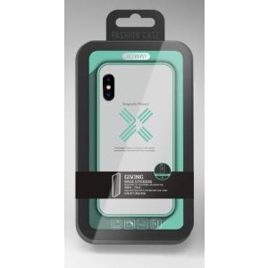 Joway BHK30 iPhone X / XS (5,8") menta zöld keretes átlátszó szilikon tok