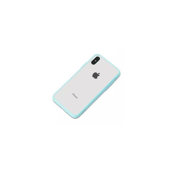 Joway BHK30 iPhone X / XS (5,8") menta zöld keretes átlátszó szilikon tok