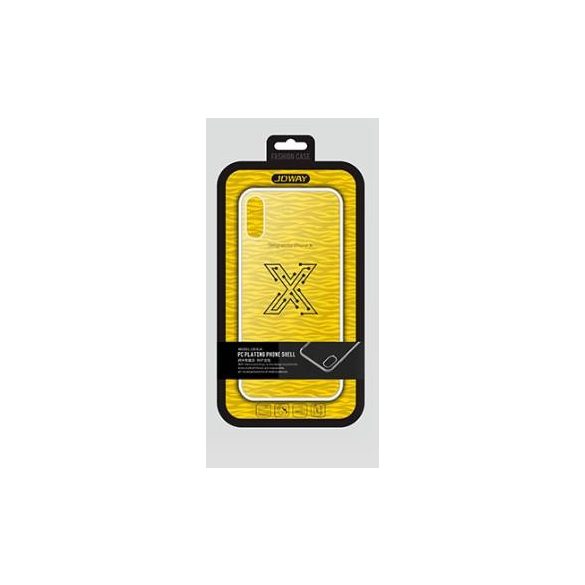 Joway BHK32 iPhone X / XS (5,8") fehér keretes átlátszó TPU szilikon tok