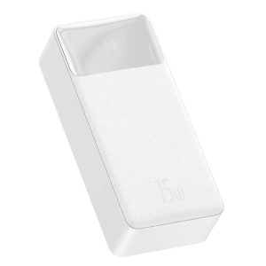 Power Bank, 30000mAh, 2xUSB, Type-C, Micro USB, PD3.0+QC3.0, fehér, Baseus PPDML-K02