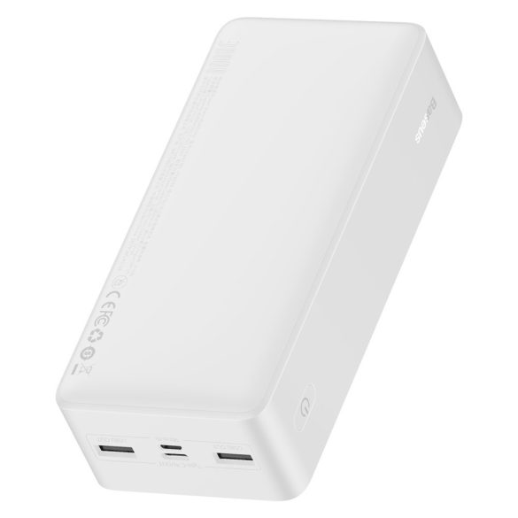 Power Bank, 30000mAh, 2xUSB, Type-C, Micro USB, PD3.0+QC3.0, fehér, Baseus PPDML-K02