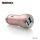 Remax RCC205 rózsaszín 2USB fém szivartöltőfej 2.4A