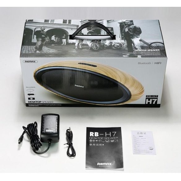 Remax RB-H7 fa vezetékes bluetooth hangszóró 20W