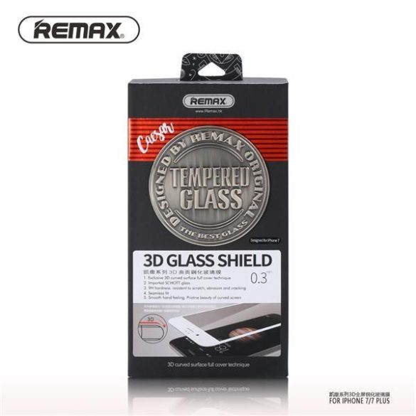 Remax GL-04 iPhone 7 8 Plus (5,5") piros 3D előlapi üvegfólia