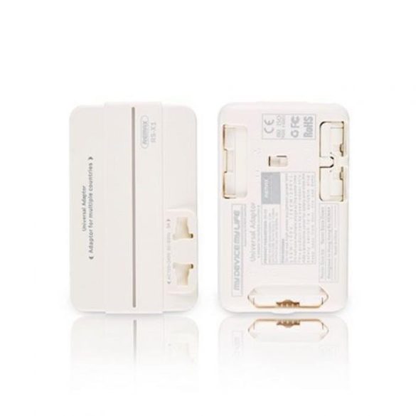 Remax RS-X1 fehér univerzális 2USB hálózati töltő adapter (EU/US/CN/AU)