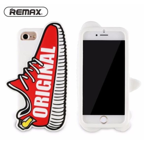 Remax RM-1646 iPhone 7 Plus / 8 Plus (5,5") piros cipő alakú szilikon hátlap tok