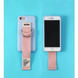   Remax RM-1643 iPhone X XS (5,8") kék szilikon tok szíjjal