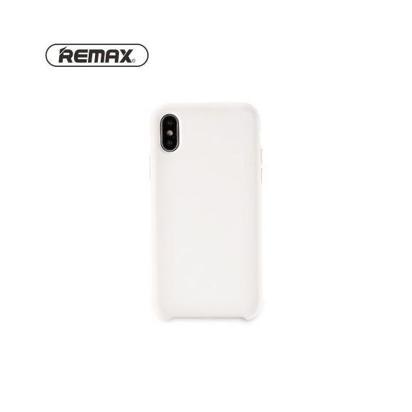 Remax RM-1613 iPhone X XS (5,8") szilikon tok, hátlap tok, fehér, matt