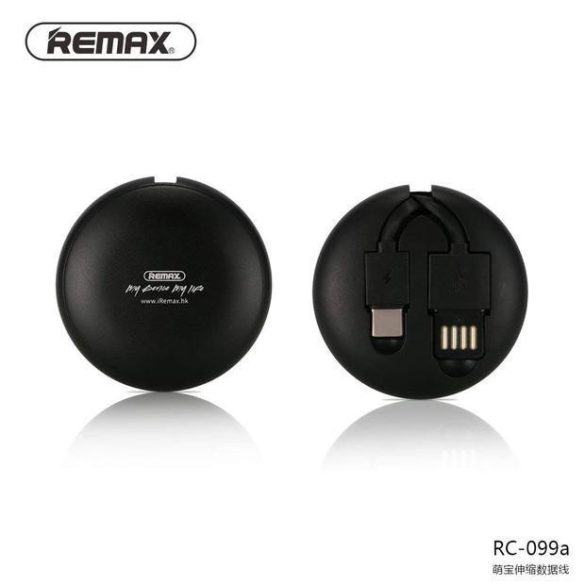Remax RC-099a Type-C fekete adatkábel 2.1A 1m
