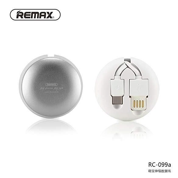 Remax RC-099a Type-C fehér adatkábel 2.1A 1m