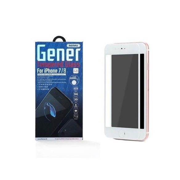 Remax GL-07 iPhone 7 8 SE2 (4,7") fehér 3D PET előlapi üvegfólia 0,26mm