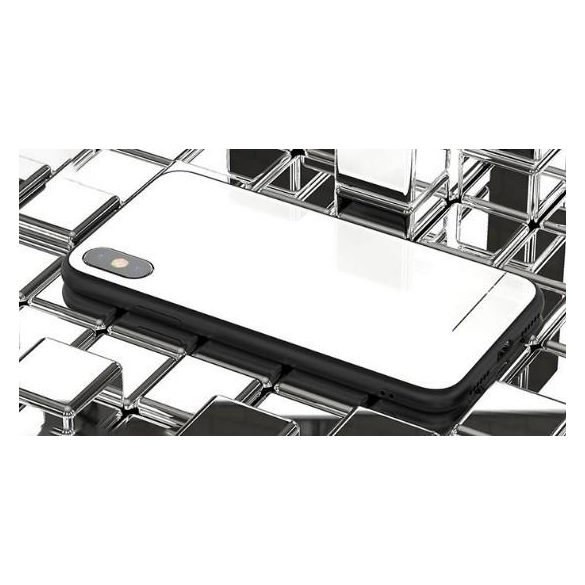 Remax RM-1653 iPhone X / XS (5,8") fehér fényes hátlap tok