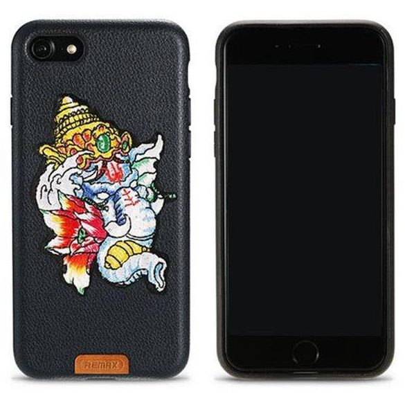 Remax RM-1636 iPhone X XS (5,8") fekete "Ganesha" mintás hátlap tok