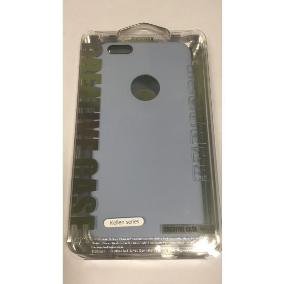 Remax RM-1613 iPhone 6 6S Plus (5,5") világosszilikon tok, hátlap tok, kék, matt