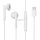 Stereo headset Type-C csatlakozóval, hangerőszabályzó / mikrofon, fehér, Joyroom JR-EC05 Stereo headset Type-C csatlakozóval, hangerőszabályzó / mikrofon, fehér, Joyroom JR-EC05