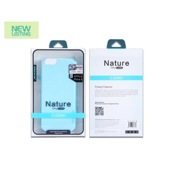 Nillkin Nature iPhone 6 6S Plus (5,5") szürke TPU szilikon prémium hátlap tok