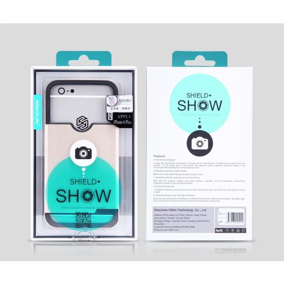 Nillkin Shield iPhone 6 6S Plus (5,5") fekete prémium hátlap tok