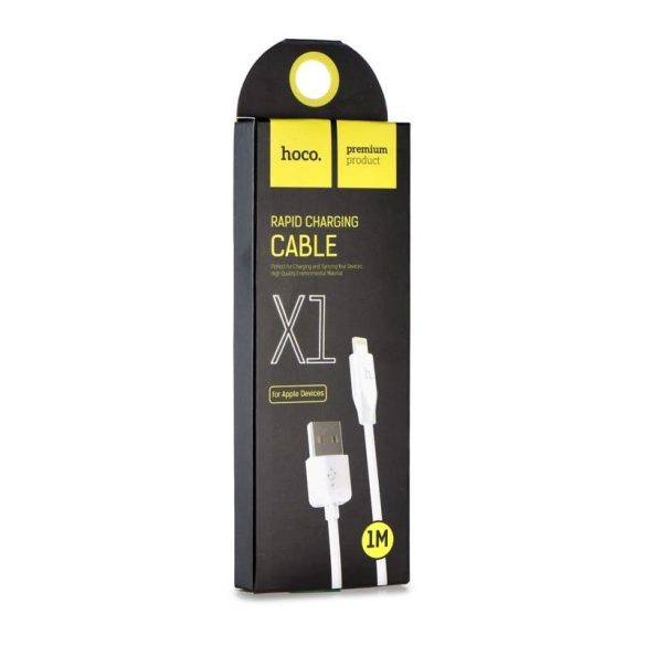 Hoco X1 iPhone 8pin fehér adatkábel 1m 2.1A