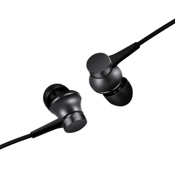 Stereo vezetékes fülhallgató jack csatlakozóval, mikrofonnal, fekete, Xiaomi Mi In-Ear Piston