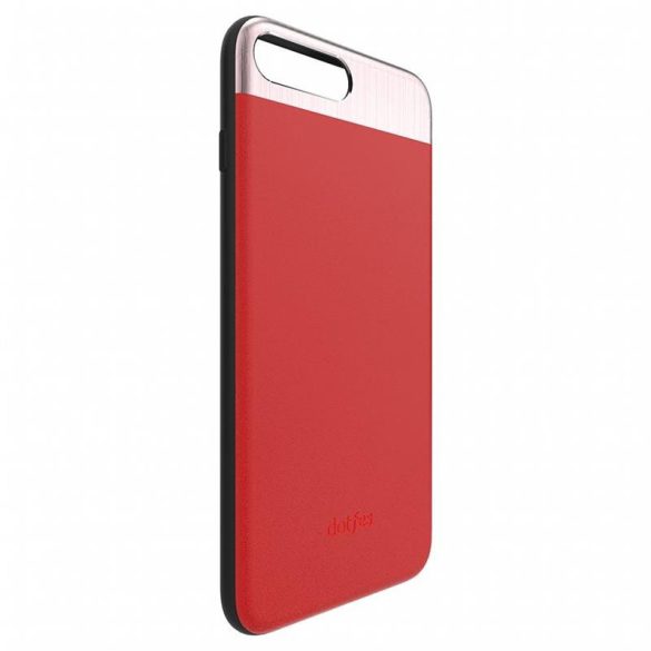 Dotfes G03 iPhone 7 8 SE 2020 / SE 2022 (4,7") piros bőr prémium hátlap tok