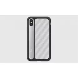   Dotfes G06 iPhone X XS (5,8") fekete-ezüst prémium hátlap tok