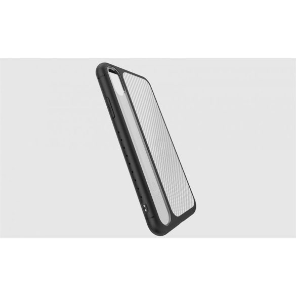 Dotfes G06 iPhone X XS (5,8") fekete-ezüst prémium hátlap tok
