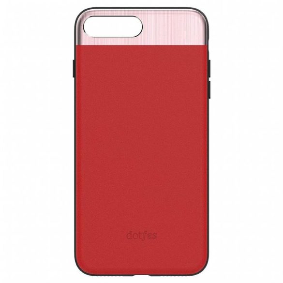 Dotfes G03 iPhone 6 6S (4,7") piros bőr prémium hátlap tok