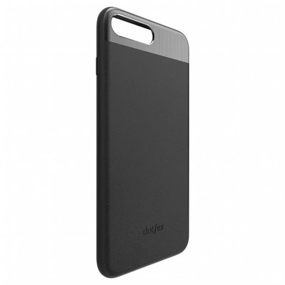 Dotfes G03 iPhone 6 6S Plus (5,5") fekete bőr prémium hátlap tok