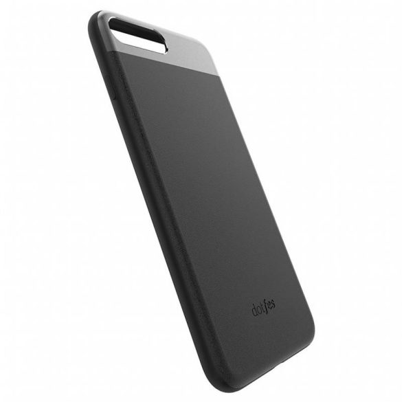 Dotfes G03 iPhone 6 6S Plus (5,5") fekete bőr prémium hátlap tok