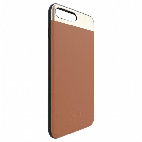 Dotfes G03 iPhone 6 6S Plus (5,5") barna bőr prémium hátlap tok