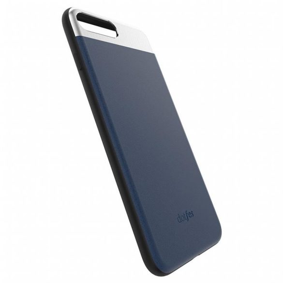 Dotfes G03 iPhone 6 6S Plus (5,5") kék bőr prémium hátlap tok