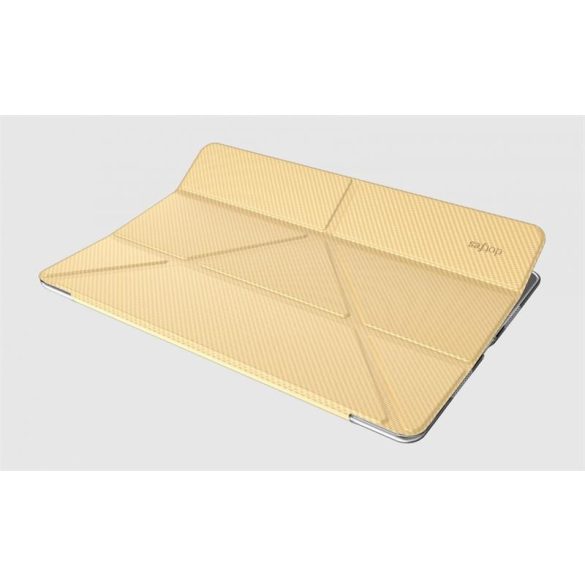 iPad Pro 10,5" 2018 tablet tok, origami tok, arany, Dotfes L01 
