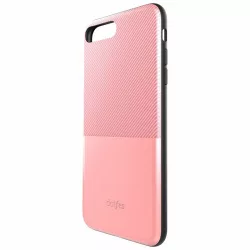   iPhone 6S Plus (5,5") hátlap tok, műanyag tok, bankkártya tartós, carbon prémium, rose gold, Dotfes G02