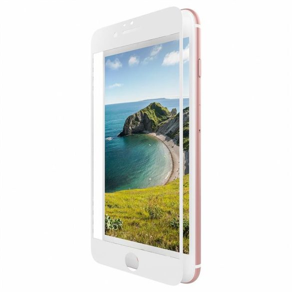 Dotfes E04 iPhone 7 8 Plus (5,5") fehér 3D előlapi prémium üvegfólia
