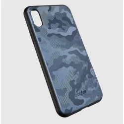   Dotfes G07 iPhone X XS (5,8") kék terepmintás prémium hátlap tok