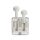 Stereo bluetooth headset vezeték nélküli töltőtokkal, TWS, fehér, WIWU T21 Crystal Stereo bluetooth headset vezeték nélküli töltőtokkal, TWS, fehér, WIWU T21 Crystal