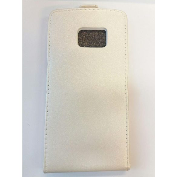 Samsung N930 Galaxy Note 7 fehér szilikon keretes flip tok