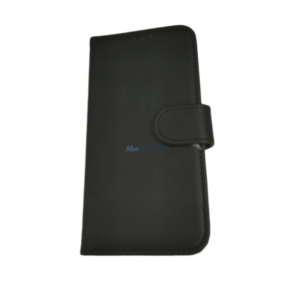 Samsung Galaxy A40 telefon tok, könyvtok, oldalra nyíló tok, mágnesesen záródó, SM-A405, fekete-barna