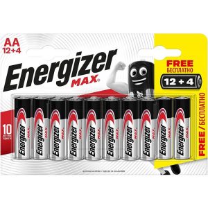 Energizer Max AA LR06 elem 1,5V (12+4 db)