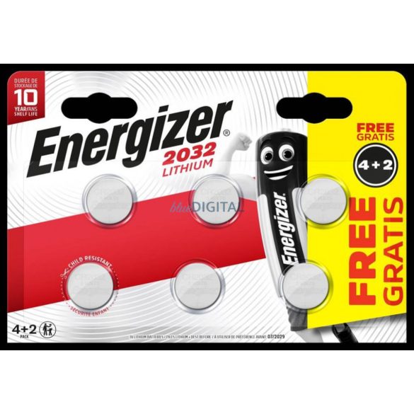 Energizer CR2032 gombelem 3V (6 db) #N