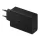 Samsung hálózati gyors töltőfej, 2xType-C / 1xUSB, 65W, fekete, EP-T6530NBEGEU (csomagolás nélküli)