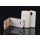 Samsung G900 Galaxy S5 fehér szilikon keretes vékony flip tok
