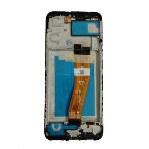 Samsung Galaxy A02s LCD + érintőpanel kerettel, fekete, SM-A025F