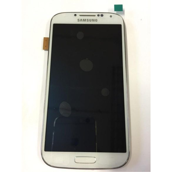 Samsung I9506 Galaxy S4 Plus fehér felújított LCD + érintőpanel kerettel