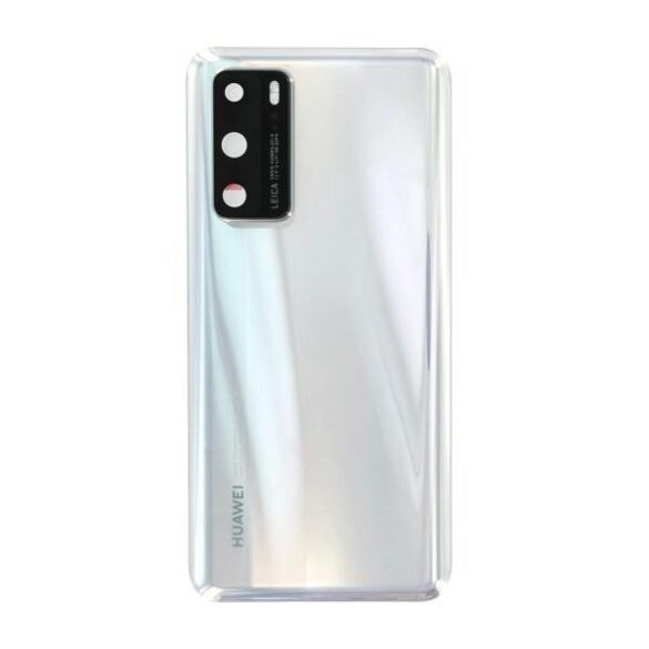 Huawei P40 gyári készülék hátlap, kamera lencsével, fehér