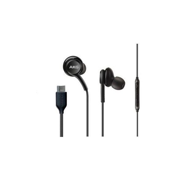 Samsung AKG headset Type-C csatlakozóval, gyári, fekete, EO-IC100BBE